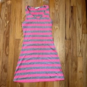 Delia’s Pink Stripped Racer Back Dress